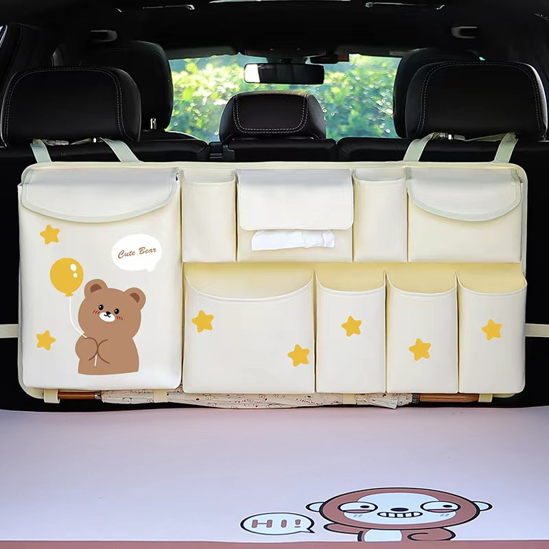Cute Car Trunk Storage Bag | Multifunction Hanging Back Seat Organizer